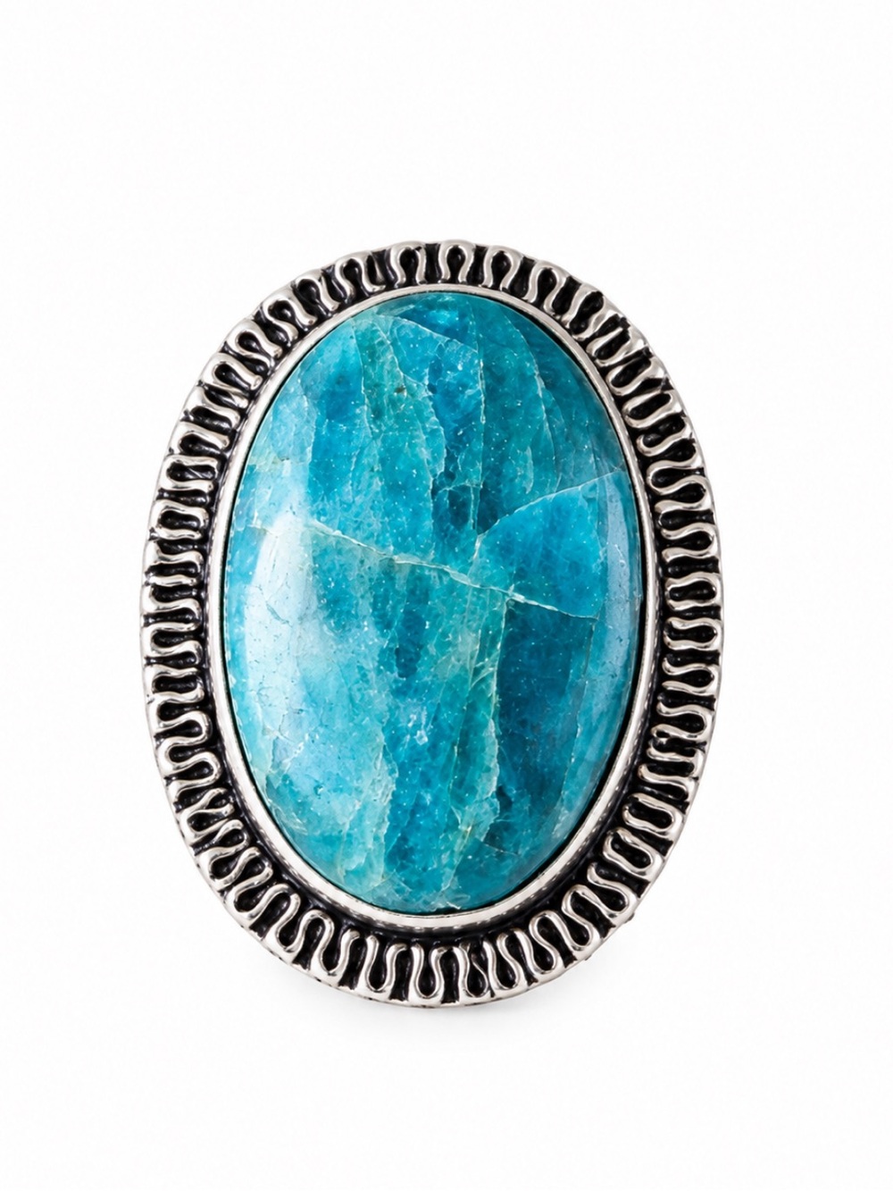 Apatite Silver Ring